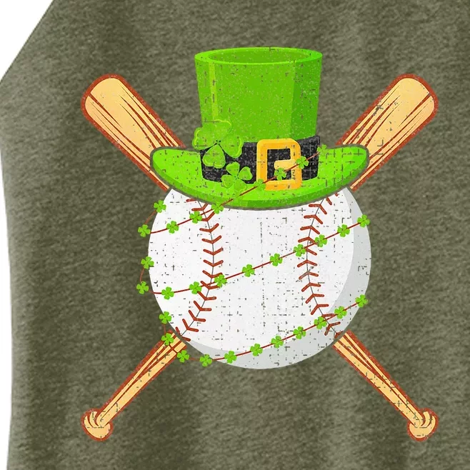 St Patricks Day Shamrock Baseball Saint Paddys Women’s Perfect Tri Rocker Tank