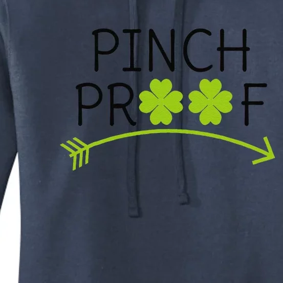 Saint Patrick's Day Pinch Proof Paddy's Day March 17 Design Happy Women's Pullover Hoodie