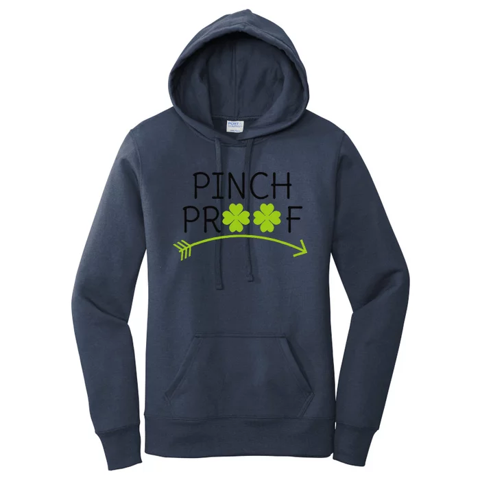 Saint Patrick's Day Pinch Proof Paddy's Day March 17 Design Happy Women's Pullover Hoodie