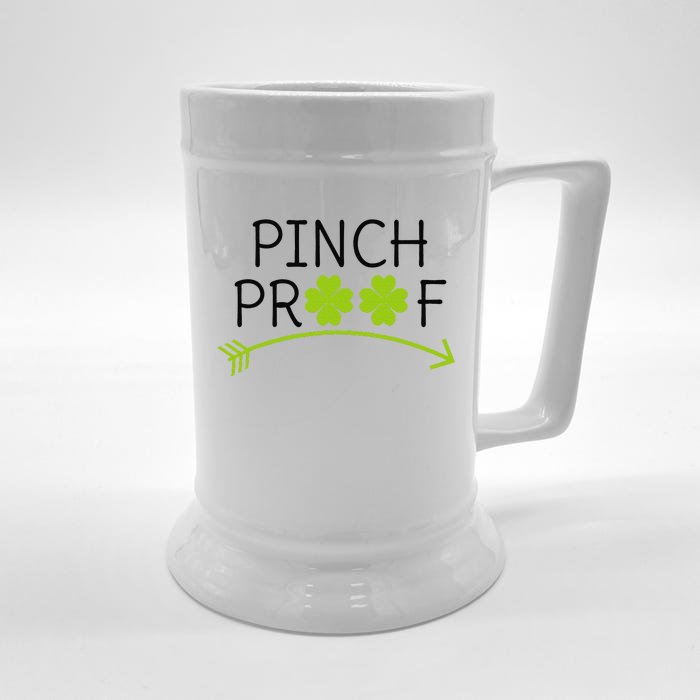 Saint Patrick's Day Pinch Proof Paddy's Day March 17 Design Happy Front & Back Beer Stein