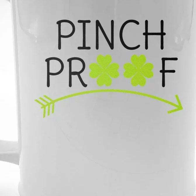 Saint Patrick's Day Pinch Proof Paddy's Day March 17 Design Happy Front & Back Beer Stein