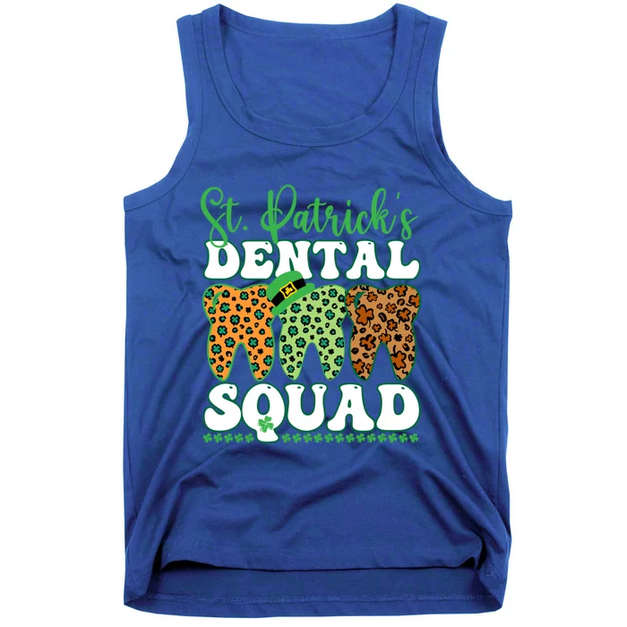 St Patrick's Dental Squad Leopard Tooth For Dentists Gift Tank Top