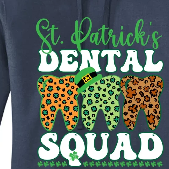 St Patrick's Dental Squad Leopard Tooth For Dentists Gift Women's Pullover Hoodie