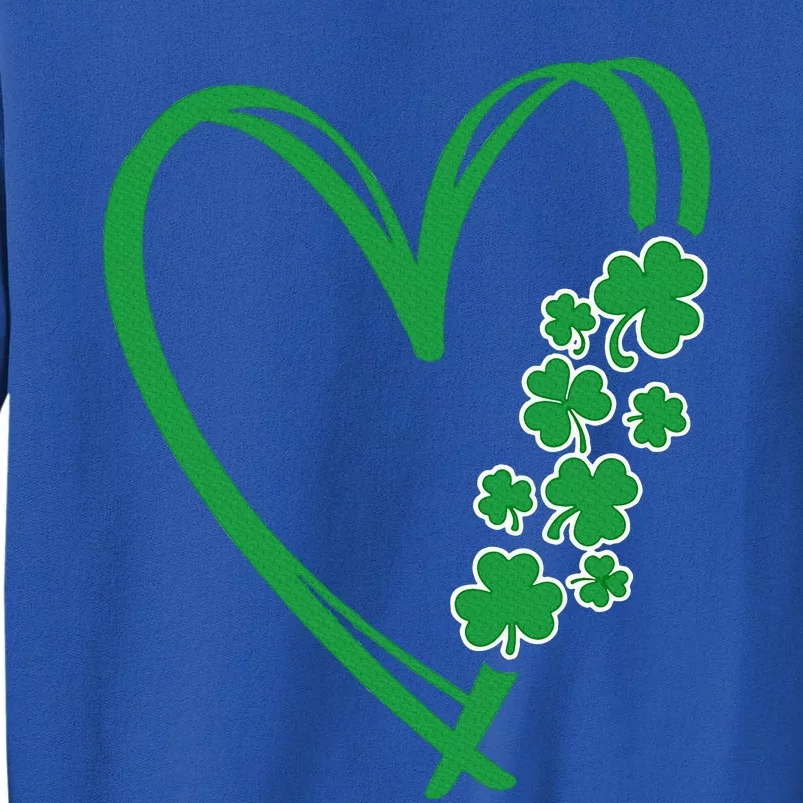 St Patricks Day Shamrock Irish Heart Saint Pattys Paddys Tall Sweatshirt