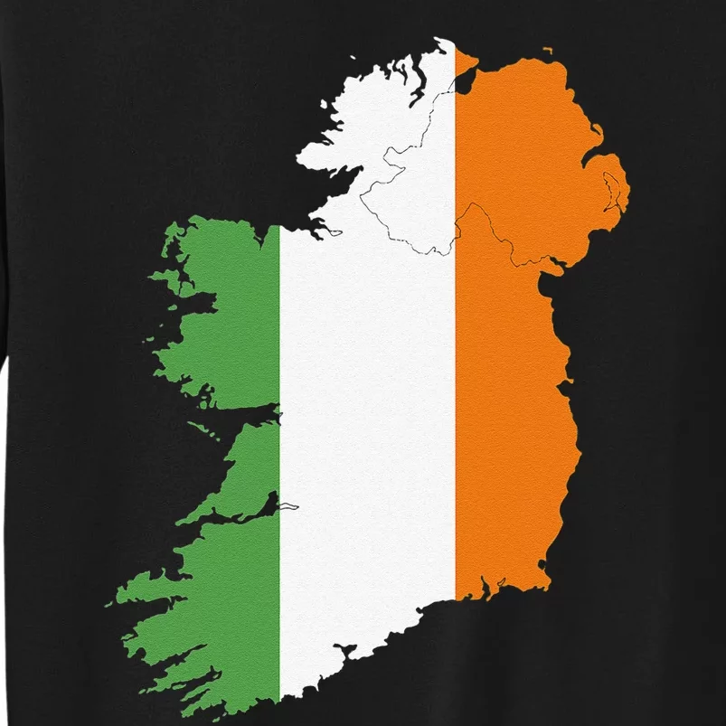 St. Patrick's Day Irish Map And Flag Of Ireland Sweatshirt