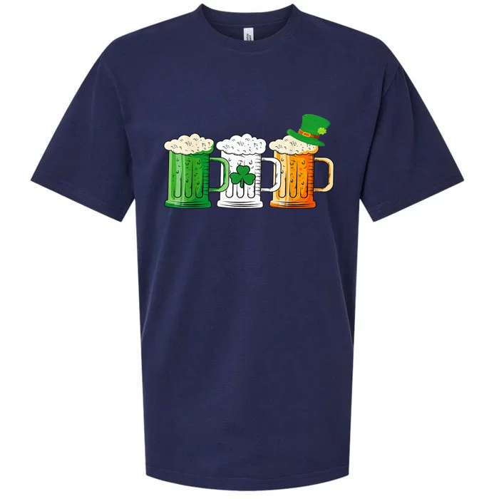 St Patricks Day Irish Beer Ireland Flag Leprechaun Cute Clover Gift Sueded Cloud Jersey T-Shirt