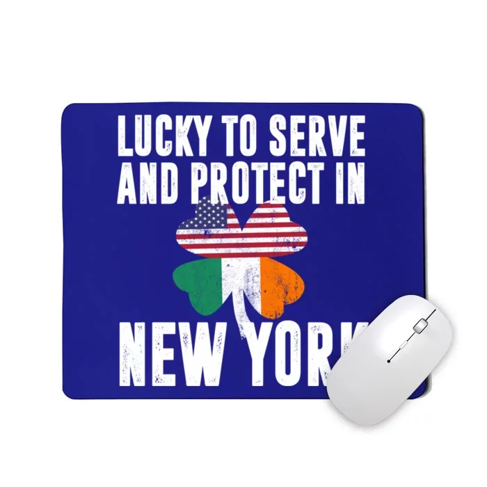 St Patricks Day Irish Police Officer In New York Gift Mousepad