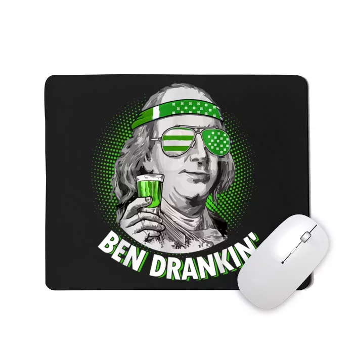 St Patricks Day, Ben Drankin, Funny St Patricks Day, St Patricks Day Drinking Mousepad