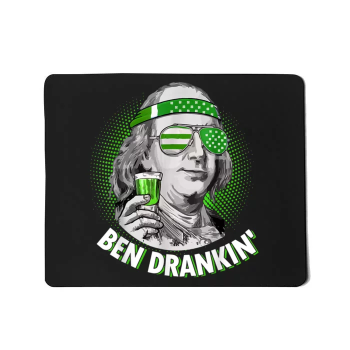 St Patricks Day, Ben Drankin, Funny St Patricks Day, St Patricks Day Drinking Mousepad