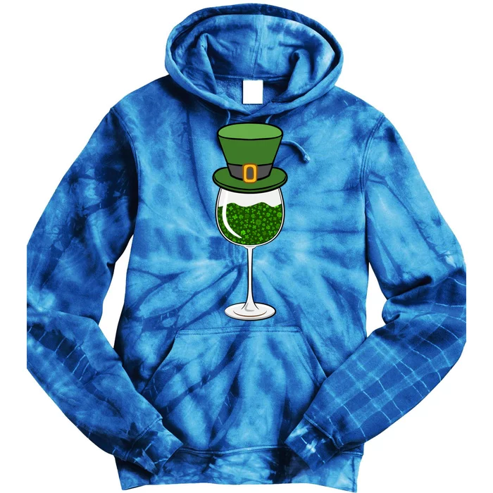 St Patricks Day Ing Wine Er Paddys Day Gift Tie Dye Hoodie