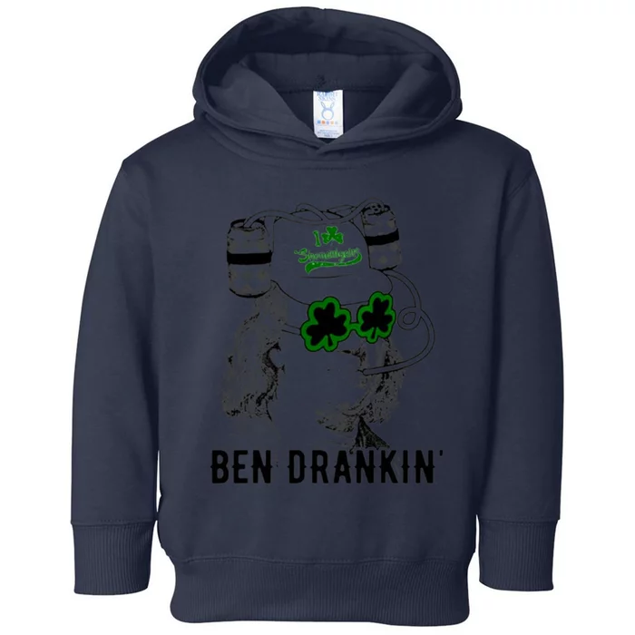 St Patricks Day, Ben Drankin, Funny St Patricks Day, St Patricks Day Drinking Toddler Hoodie