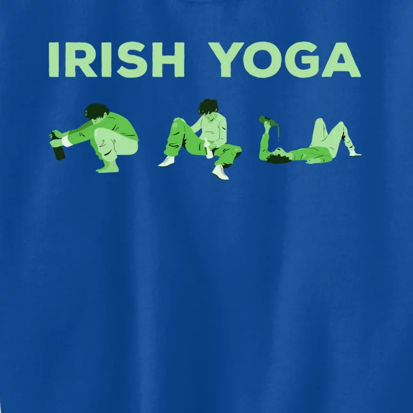 St Patricks Day Ing Funny Irish Yoga Cute Gift Kids Sweatshirt