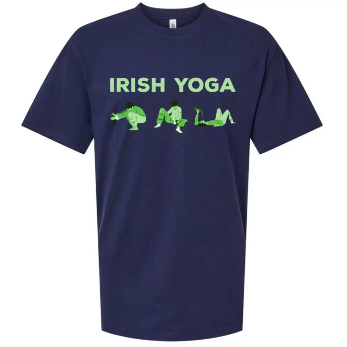 St Patricks Day Ing Funny Irish Yoga Cute Gift Sueded Cloud Jersey T-Shirt