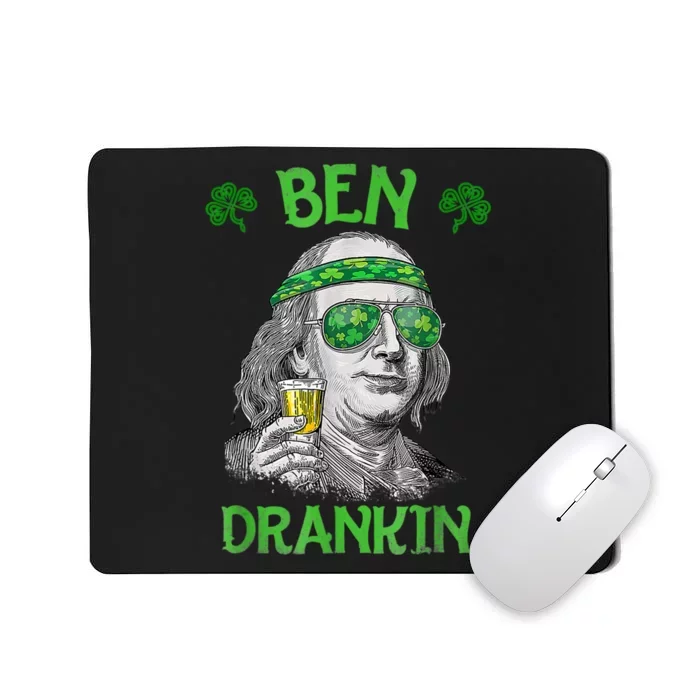 St Patricks Day, Ben Drankin, Funny St Patricks Day, St Patricks Day Drinking Mousepad