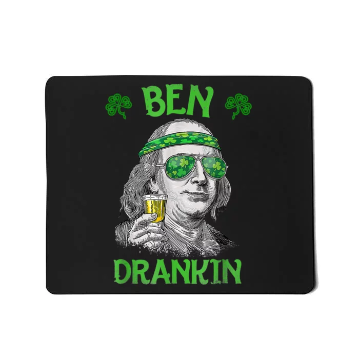 St Patricks Day, Ben Drankin, Funny St Patricks Day, St Patricks Day Drinking Mousepad