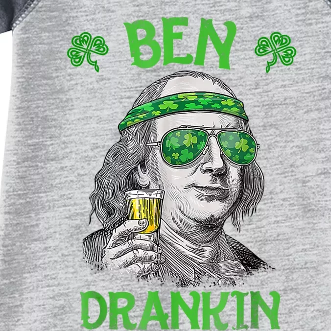 St Patricks Day, Ben Drankin, Funny St Patricks Day, St Patricks Day Drinking Infant Baby Jersey Bodysuit