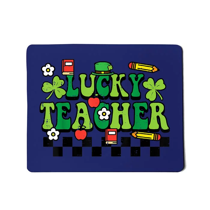 St Patricks Day Lucky Teacher Saint Paddys Groovy Mousepad