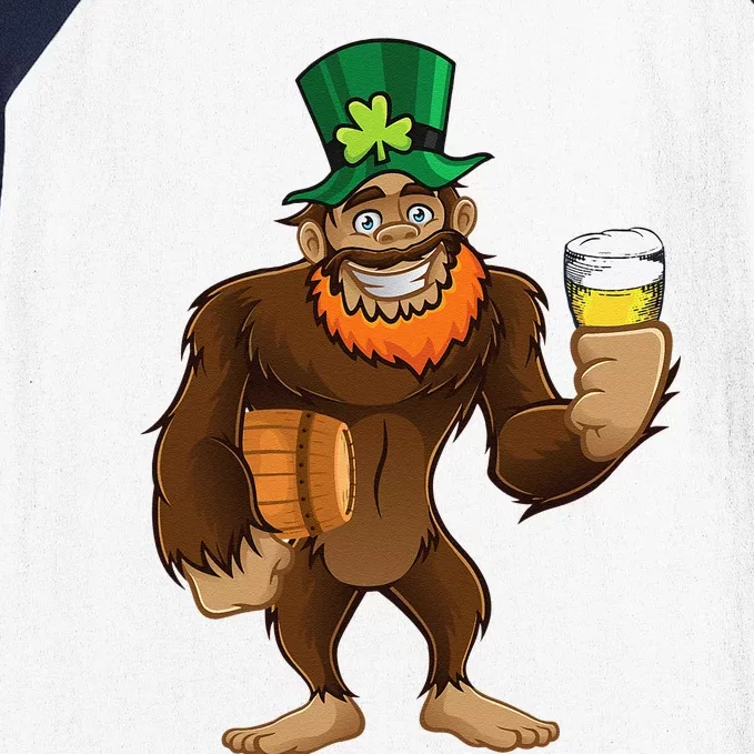 St Patrick's Day Brewer Bigfoot Baseball Sleeve Shirt