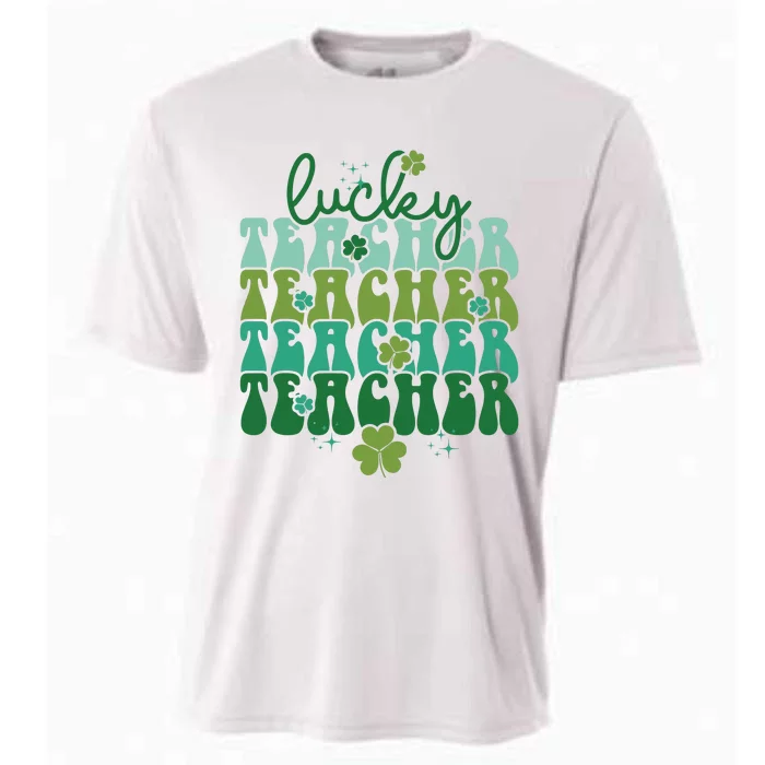 St Patrick's Day Lucky Teacher School Student Gift Idea Cooling Performance Crew T-Shirt