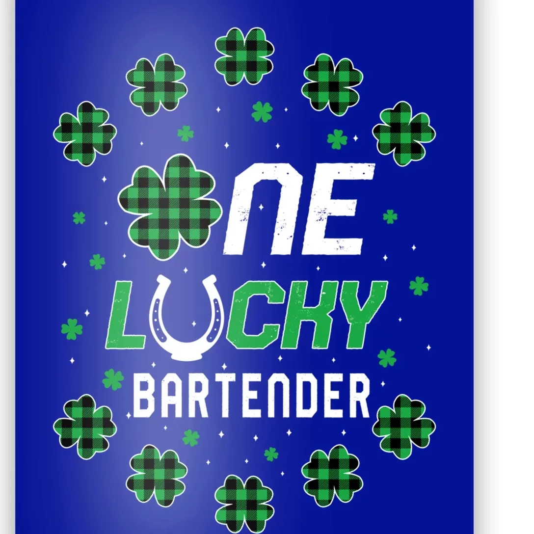 St Patricks Day Prek Kinder One Lucky Bartender Cool Gift Poster