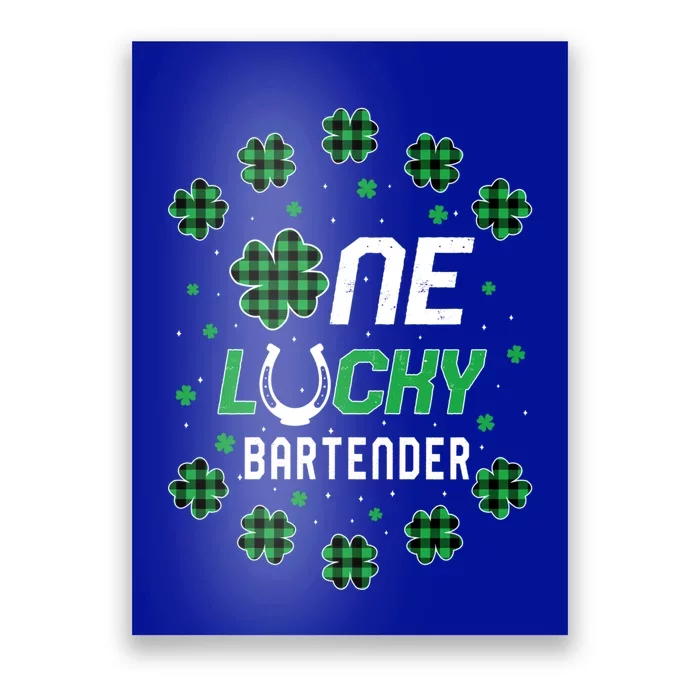 St Patricks Day Prek Kinder One Lucky Bartender Cool Gift Poster