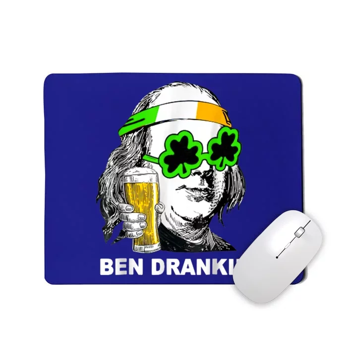 St Patricks Day, Ben Drankin, Funny St Patricks Day, St Patricks Day Drinking Mousepad