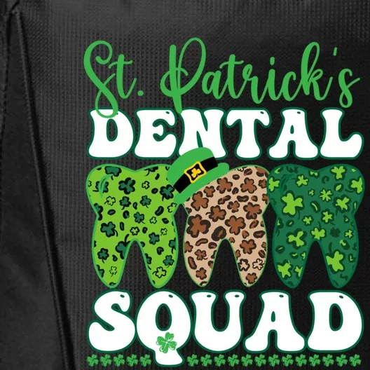 St Patrick's Dental Squad Leopard Tooth For Dentists Gift City Backpack