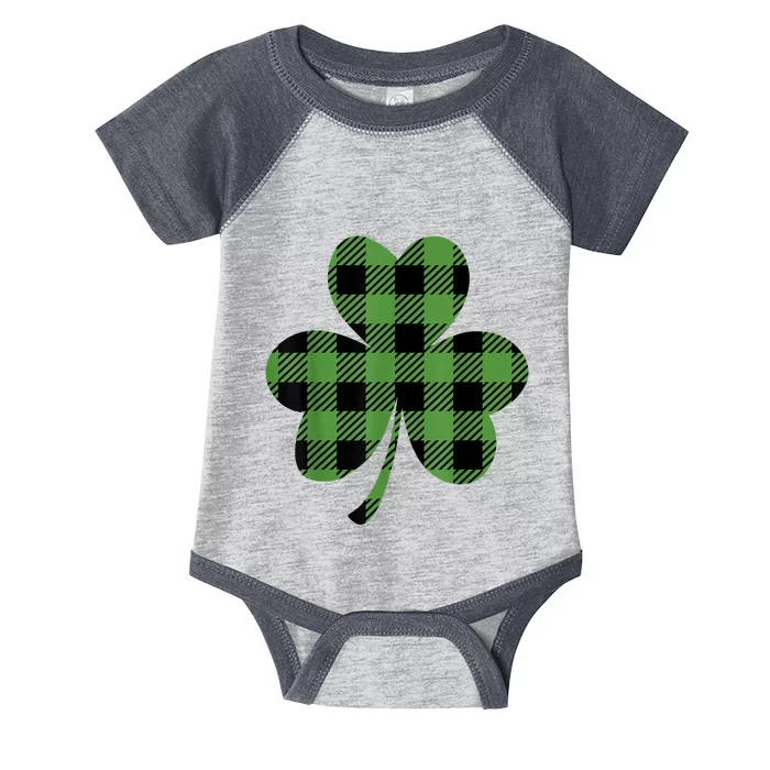 St Patricks Day Tee Irish Wo  Plaid Graphic Shamrock Infant Baby Jersey Bodysuit