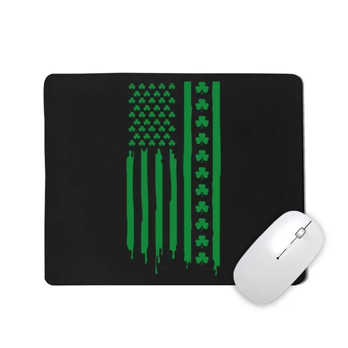 St Patricks Day Usa Flag Gift Mousepad