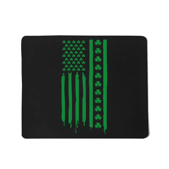 St Patricks Day Usa Flag Gift Mousepad