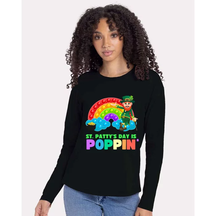 St Patricks Day Pop It Fidget Toy Leprechaun Gift Womens Cotton Relaxed Long Sleeve T-Shirt