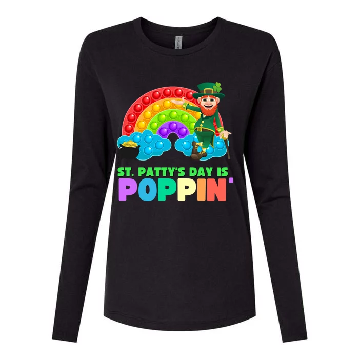 St Patricks Day Pop It Fidget Toy Leprechaun Gift Womens Cotton Relaxed Long Sleeve T-Shirt