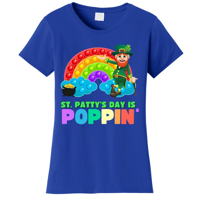 St Patricks Day Pop It Fidget Toy Leprechaun Gift Women's T-Shirt