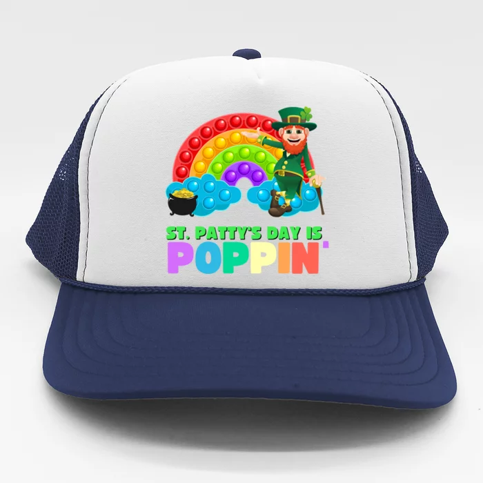 St Patricks Day Pop It Fidget Toy Leprechaun Gift Trucker Hat