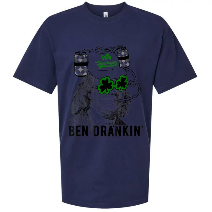 St Patricks Day, Ben Drankin, Funny St Patricks Day, St Patricks Day Drinking Sueded Cloud Jersey T-Shirt