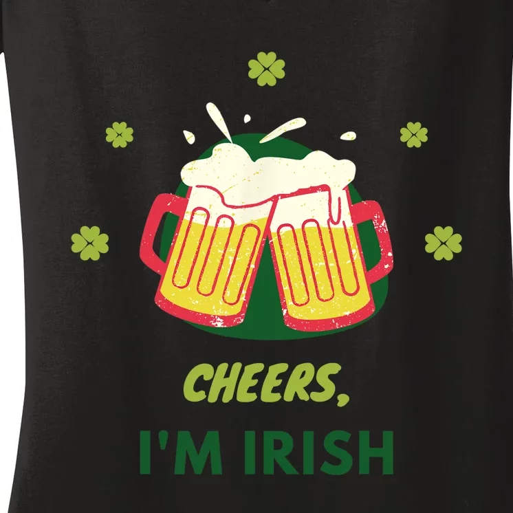 St. Patrick's Day Funny Design Women's V-Neck T-Shirt