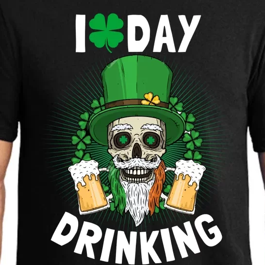 St Patricks Day I Love Day Drinking Funny Gifts Beer Lover Pajama Set