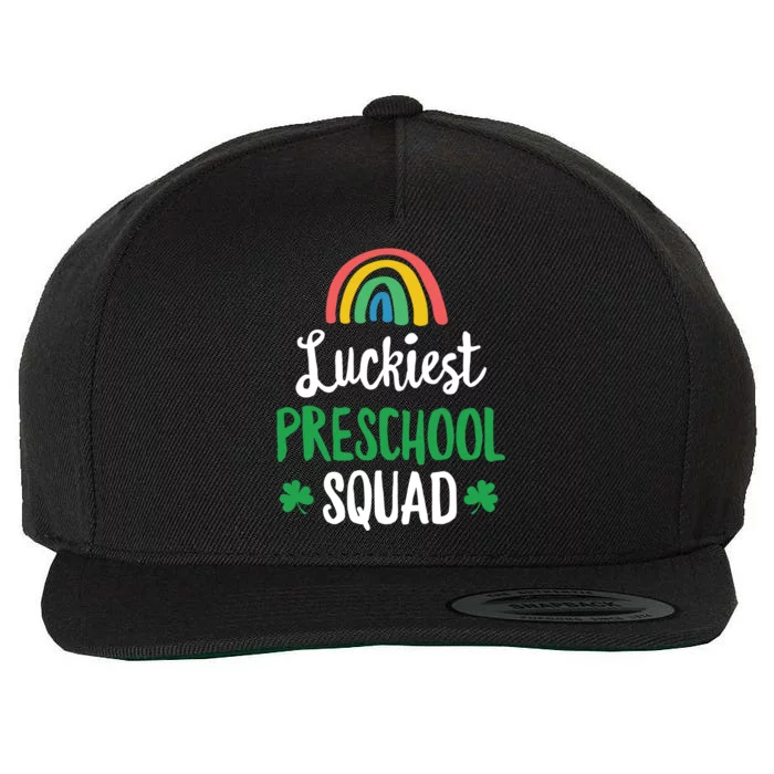 St Patricks Day Preschool Gift Teacher Squad Gift Wool Snapback Cap