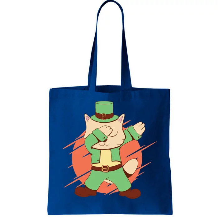 St Patrick's Day Cat Dabbing Dab Funny Gift Tote Bag