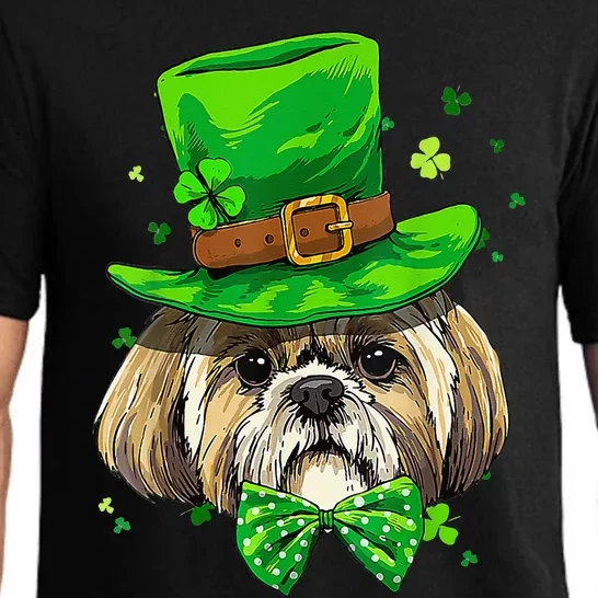 St Patrick's Day Leprechaun Shamrock Shih Tzu Irish Pet Dog Pajama Set