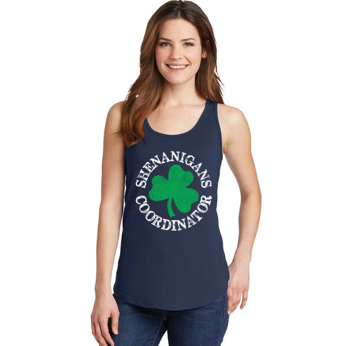 St Patricks Day Irish Shenanigans Coordinator Shamrock Ladies Essential Tank