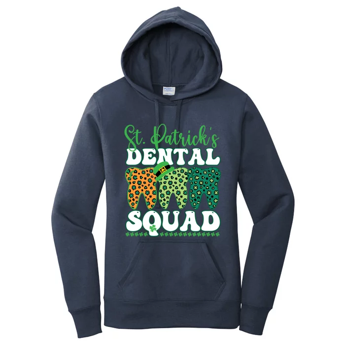 St Patrick's Dental Squad Leopard Tooth For Dentists Gift Women's Pullover Hoodie