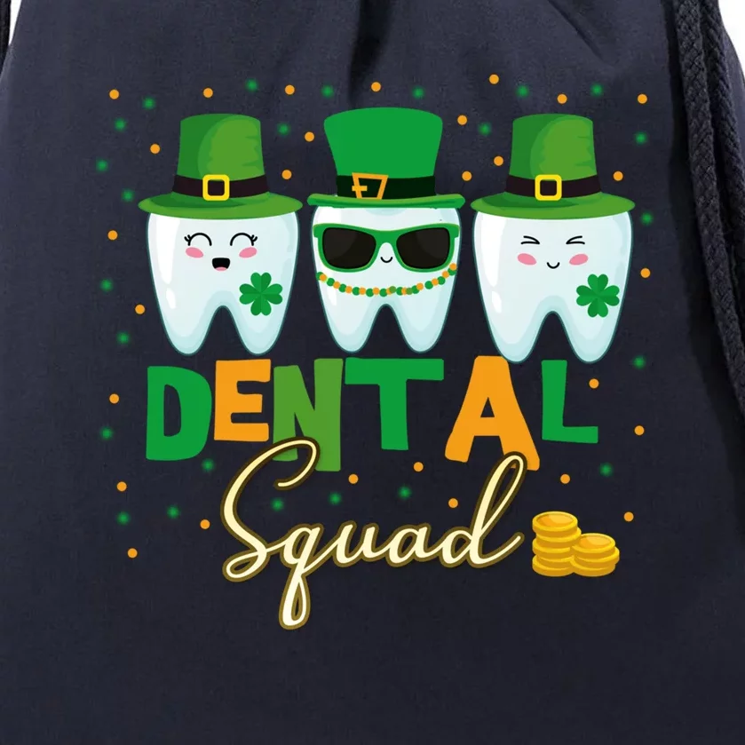 St Patrick's Day Dental Squad Dentist Gift Drawstring Bag