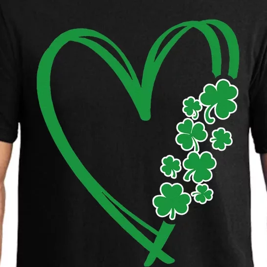 St Patricks Day Shamrock Irish Heart Saint Pattys Paddys Pajama Set