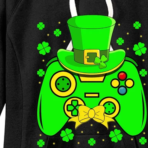 St Patricks Day Video Game Gaming Gamer Gift Women's Fleece Hoodie