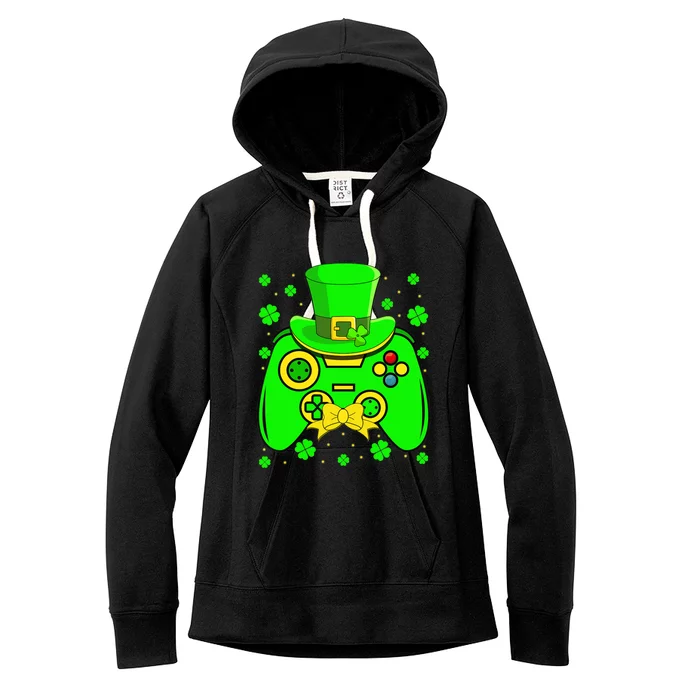 St Patricks Day Video Game Gaming Gamer Gift Women's Fleece Hoodie