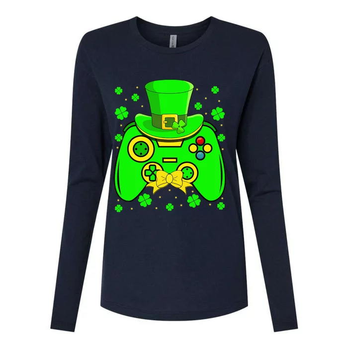 St Patricks Day Video Game Gaming Gamer Gift Womens Cotton Relaxed Long Sleeve T-Shirt