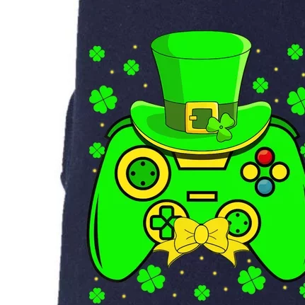 St Patricks Day Video Game Gaming Gamer Gift Doggie 3-End Fleece Hoodie