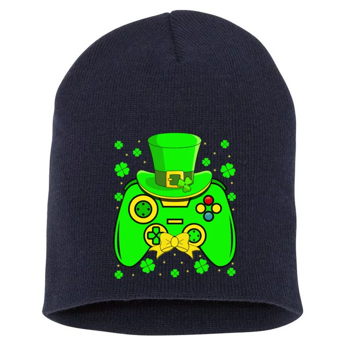 St Patricks Day Video Game Gaming Gamer Gift Short Acrylic Beanie