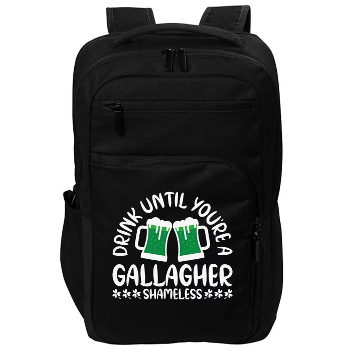 Saint Patrick's Day Funny Sarcastic Quote Gallagher Green Impact Tech Backpack